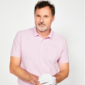 Golfpolo mw500 voor heren lichtroze