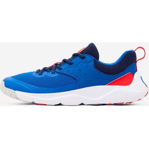 Kindersneakers / gymschoenen met veters playful fast || blauw/rood