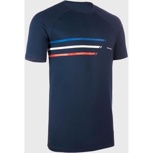 Rugby supporters t-shirt heren/dames r100 blauw