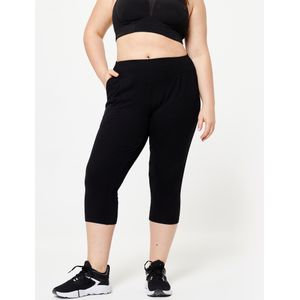 Kuitbroek met zakken voor fitness dames 500 zwart