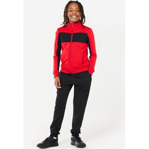 Ademend trainingspak voor kinderen rood zwart