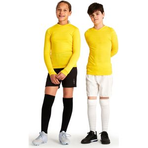 Thermoshirt kind keepdry 500 lange mouwen geel