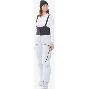 Uiterst waterdichte skibroek met bretels voor dames fr900 lichtblauw