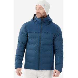Warme en geventileerde ski-jas 900 voor heren petrolblauw