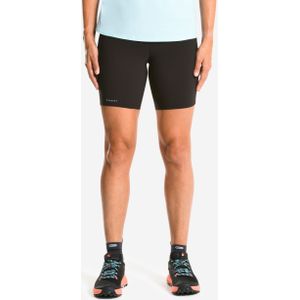 Korte trailbroek voor dames emboss zwart/brons