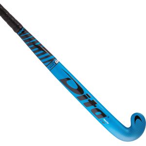 Veldhockeystick voor gevorderde volwassenen low bow 40% carbon fibertecc40 blauw/zwart