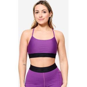 Sportbeha met dunne gekruiste bandjes lichte ondersteuning