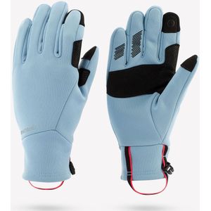 Rekbare handschoenen hike 500 voor kinderen blauw