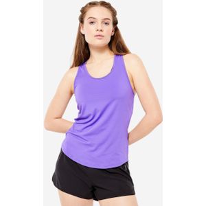 Topje voor cardiofitness dames my top racerback paars