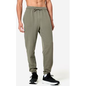 Joggingbroek fitness voor heren kakigroen