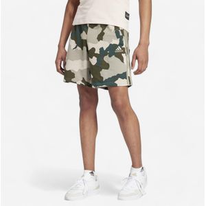 Herenshort voor fitness en soft training camouflage groen