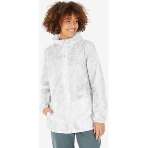 Waterafstotende en winddichte regenjas raincut full zip dames wit