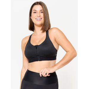 Sportbeha met rits en padding veel ondersteuning