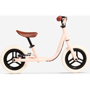 Loopfiets voor kinderen runride 500 10 inch roze/beige