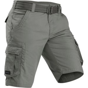 Cargoshort voor backpacken heren travel 500 kaki