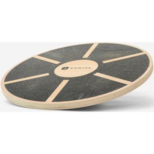 Balansbord voor fitness hout zwart