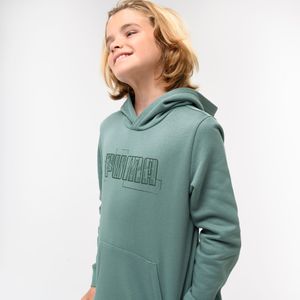 Kinderhoodie met opdruk groen