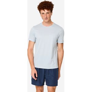 Fitness-t-shirt voor heren grijs