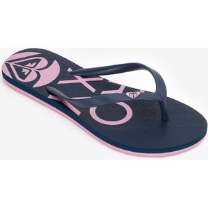 Dames teenslippers to the sea flower indigoblauw