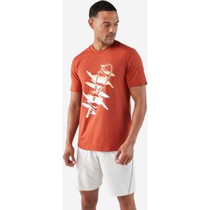 Tennisshirt voor heren soft bruin