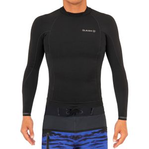 1,5 mm neopreen uv-shirt 900 zwart surf rashguard