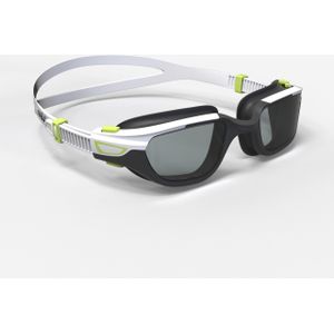 Zwembril met polariserende glazen spirit grote maat zwart/wit