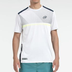 Padelshirt met korte mouwen bilao wit