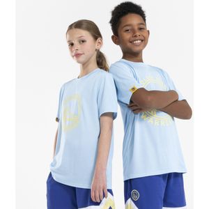 Basketbalshirt voor kinderen ts 900 nba warriors blauw