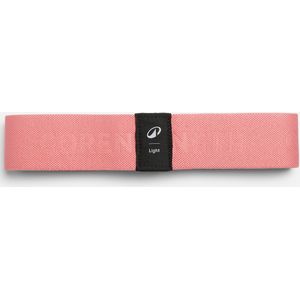 Stoffen weerstandsband voor bilspieren fitness licht roze