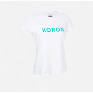 Hockey t-shirt voor dames fh110 wit turquoise