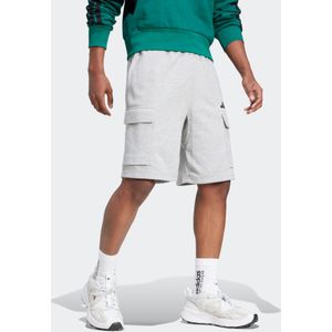 Herenshort katoen grijs