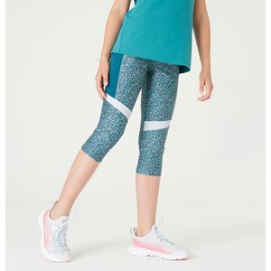 Ademende meisjeskuitbroek s 500 groen met print