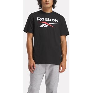 Reebok - Identity Big Logo Tee - T-shirt - Zwart/Wit/Rood - Heren
