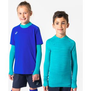 Thermoshirt keepdry kinderen lange mouwen naadloos blauw