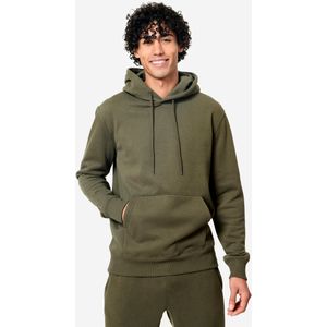 Warm hoodie voor heren kaki