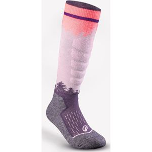 Skisokken 500 voor kinderen paars
