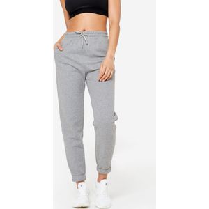 Joggingbroek voor dames katoen grijs