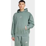 Hoodie - Faded Groen - Geborsteld Fleece