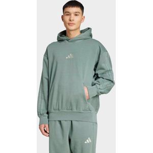 Hoodie - Faded Groen - Geborsteld Fleece