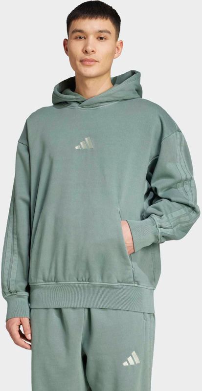 Hoodie - Faded Groen - Geborsteld Fleece
