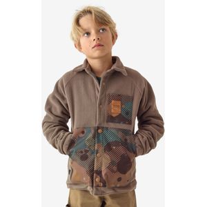 Fleece overhemd voor kinderen 500 bruin