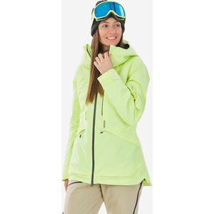Ski-jas voor dames fr100 fluogeel