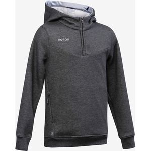 Hockey trui met capuchon kind fh500 grijs