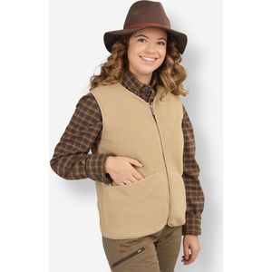 Fleecevest dames baby sherpa mouwloos