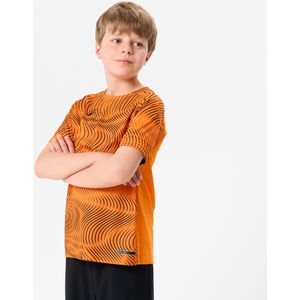 Voetbalshirt kind club wavy oranje/zwart