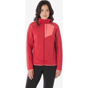 Fleece jas mh500 voor dames full zip rood