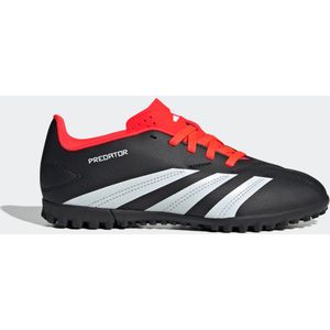 Adidas predator 24 club tf voetbalschoenen kind zwart/rood