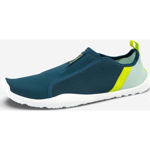 Elastische waterschoenen voor volwassenen aquashoes 120 laguneblauw