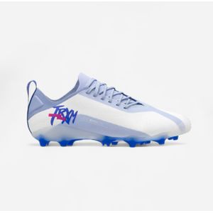 Voetbalschoenen traxium edge ag/fg wit/blauw