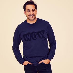 Sweatshirt voor volwassenen maxi me marineblauw